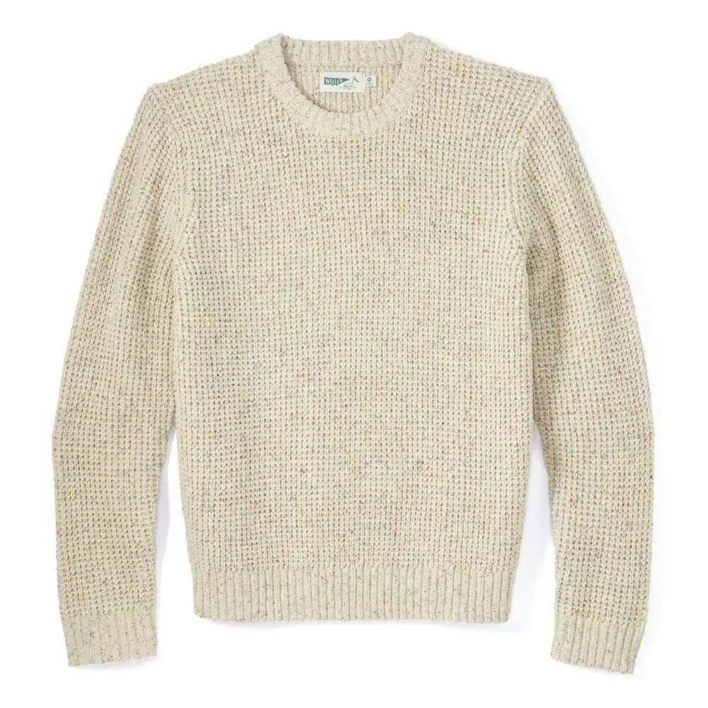 Wellen Headlands Crewneck Sweater Color: Funfetti Recycled Cotton Small S
